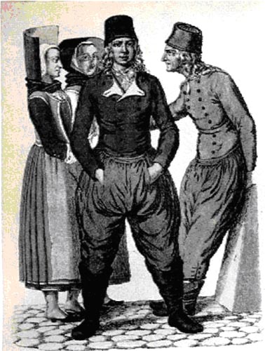 Helgoländer Tracht, um 1805